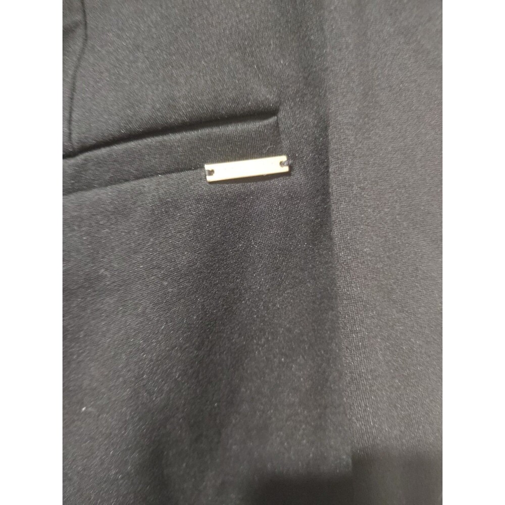 Anne Klein Womens Plus Size 18W Black Stretch Pants Gold Zipper Pocket Classic - Picture 7 of 9